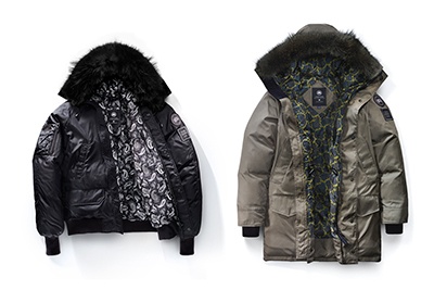 カナダグース×オープニングセレモニー、ペイスリー柄を施したダウンアウター