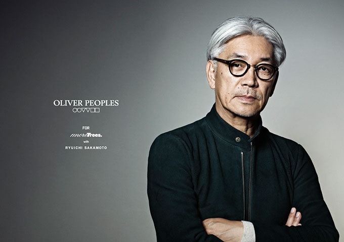 オリバーピープルズ×坂本龍一のモア・トゥリーズがコラボ - 世界初、国産杉のアイウェアもコピー